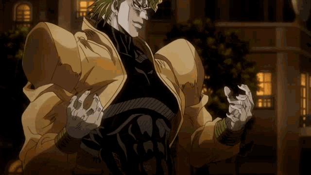 Long Dio from Jojo's bizzare adventure Stardust Crusader saying hoho are you apporaching me?
